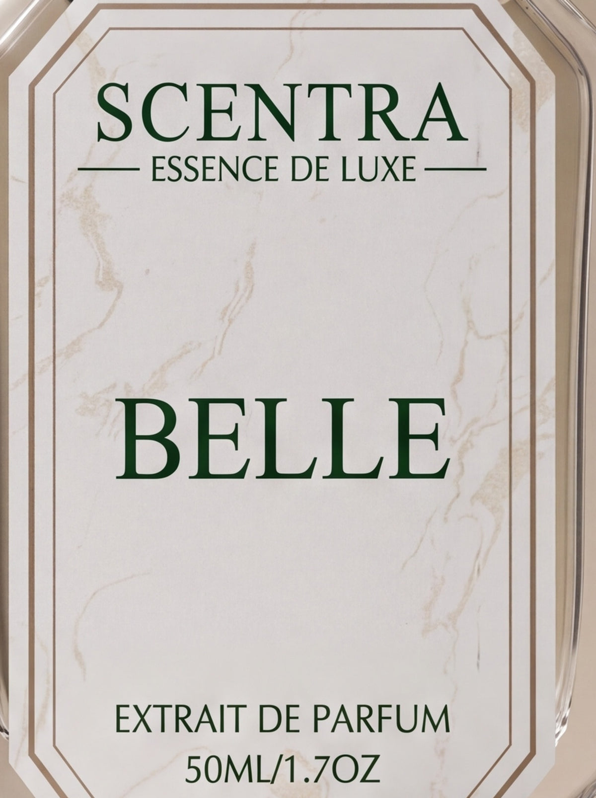 Scentra Belle label detail