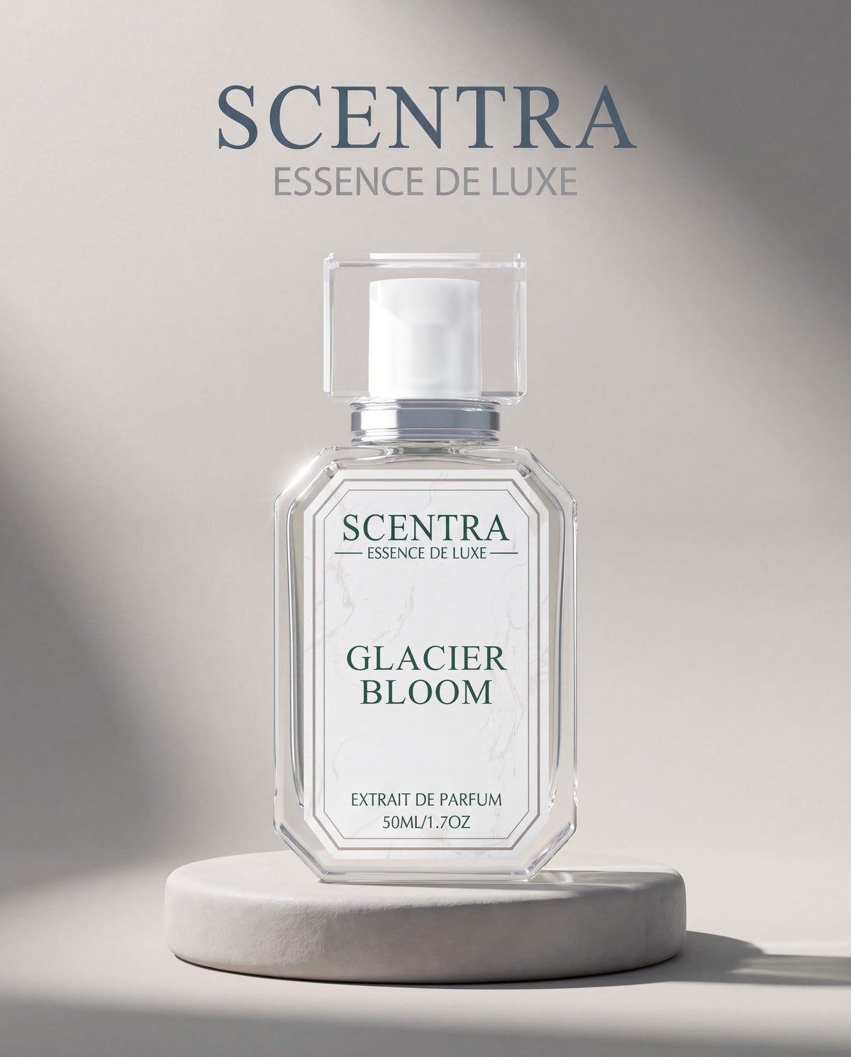 Scentra Glacier Bloom extrait de parfum 50ml bottle