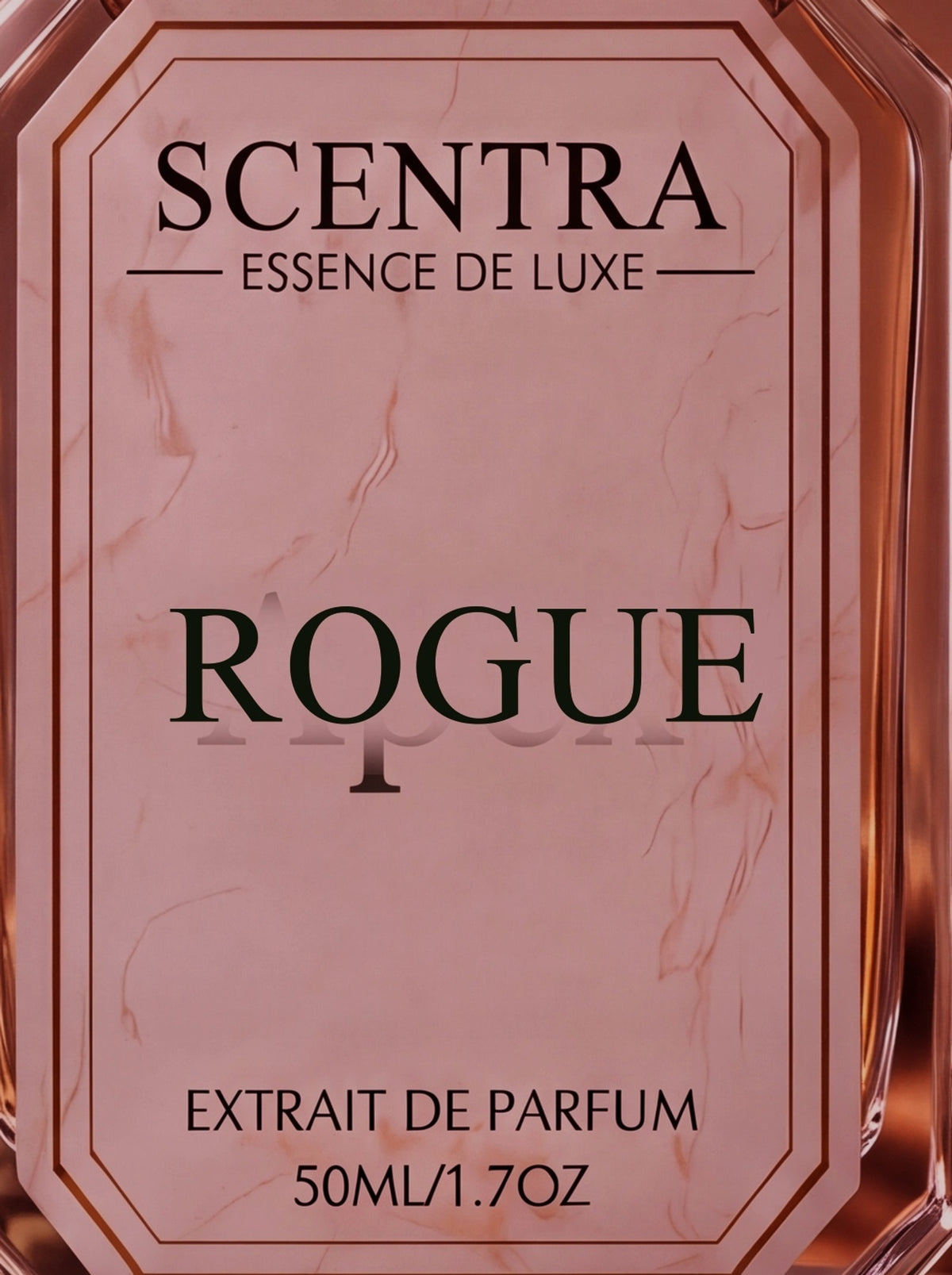 Scentra Rogue label detail